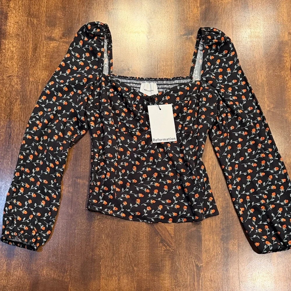Reformation fitted blouse